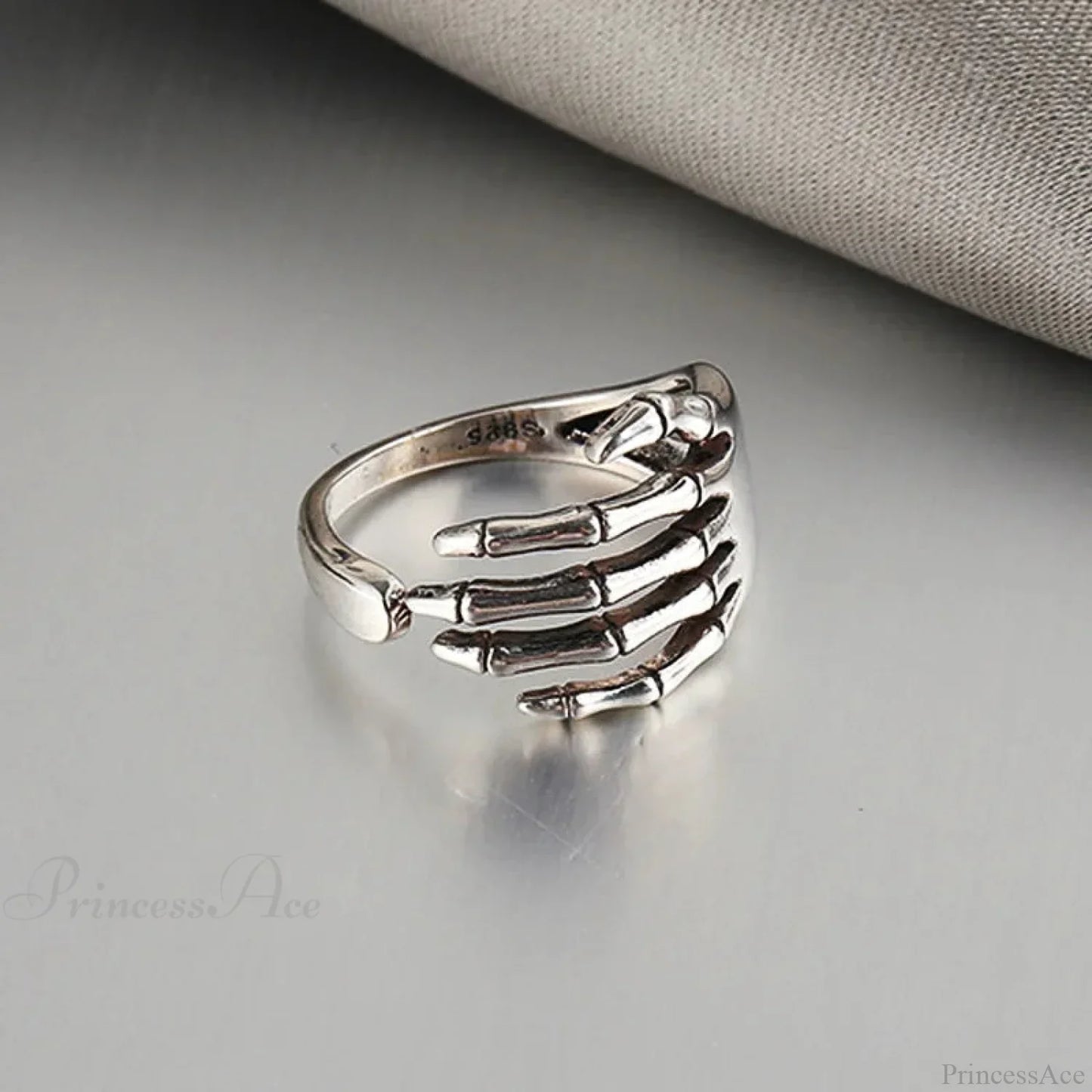 Clear Cross Rebel Gothic Ring