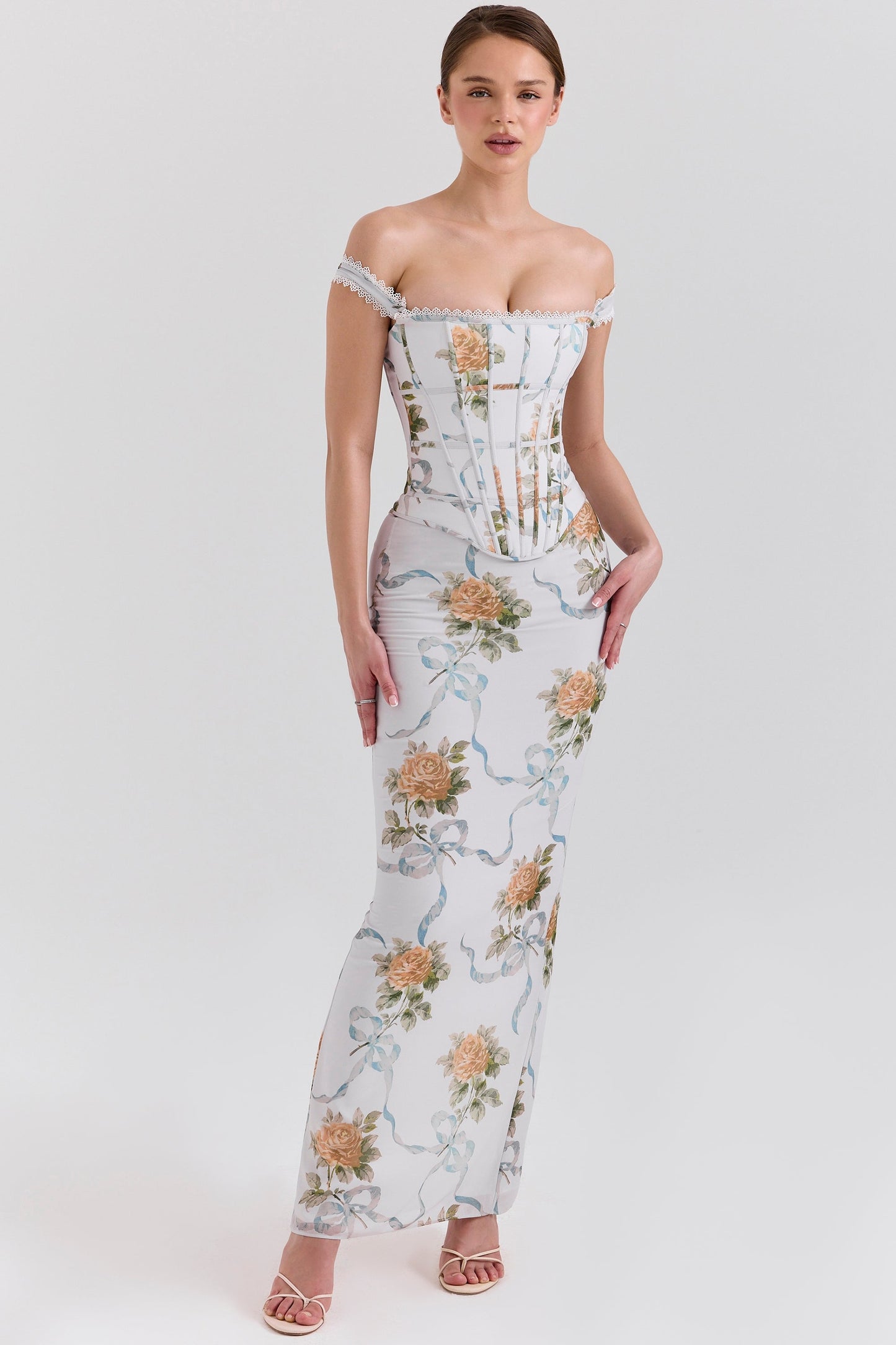 White – Vintage-Inspired Bodycon Sleeveless Dress