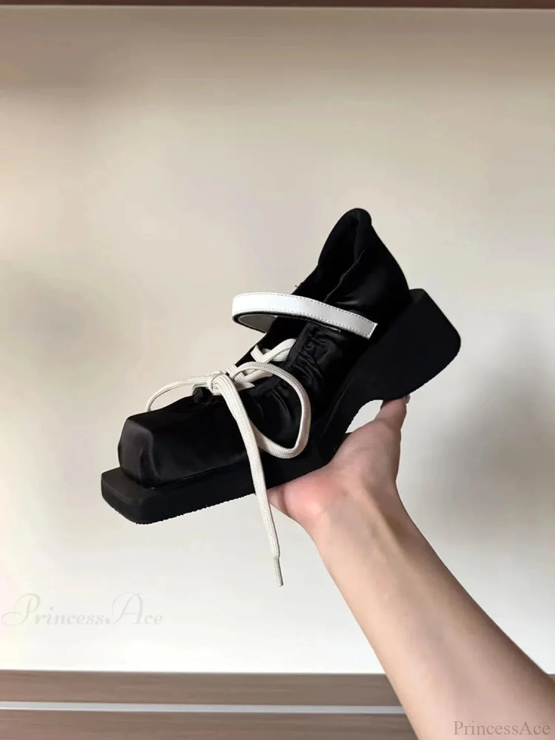 Dark Platform Moving Tennis Shoe