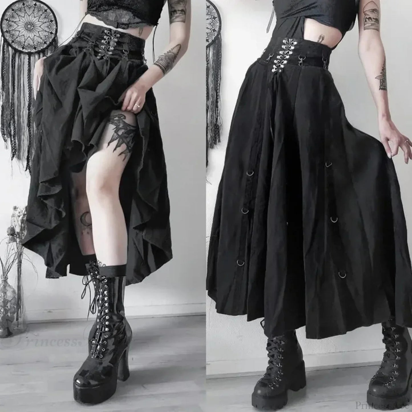 Dark Sway A-line Skirt