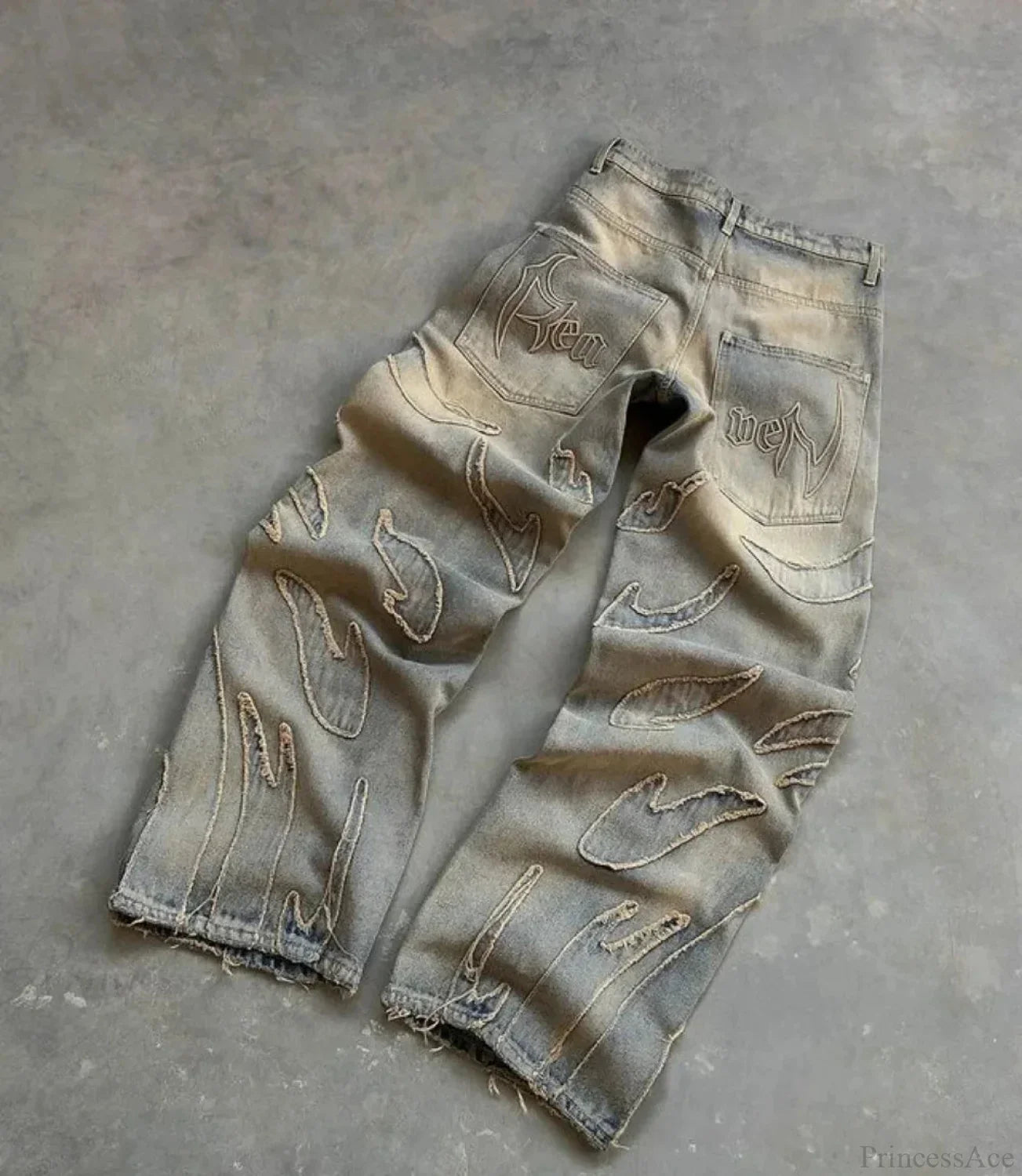 Distressed Gothic Vintage Baggy Pant