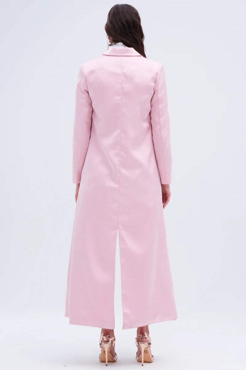 French Chic Knee-Length Overcoat