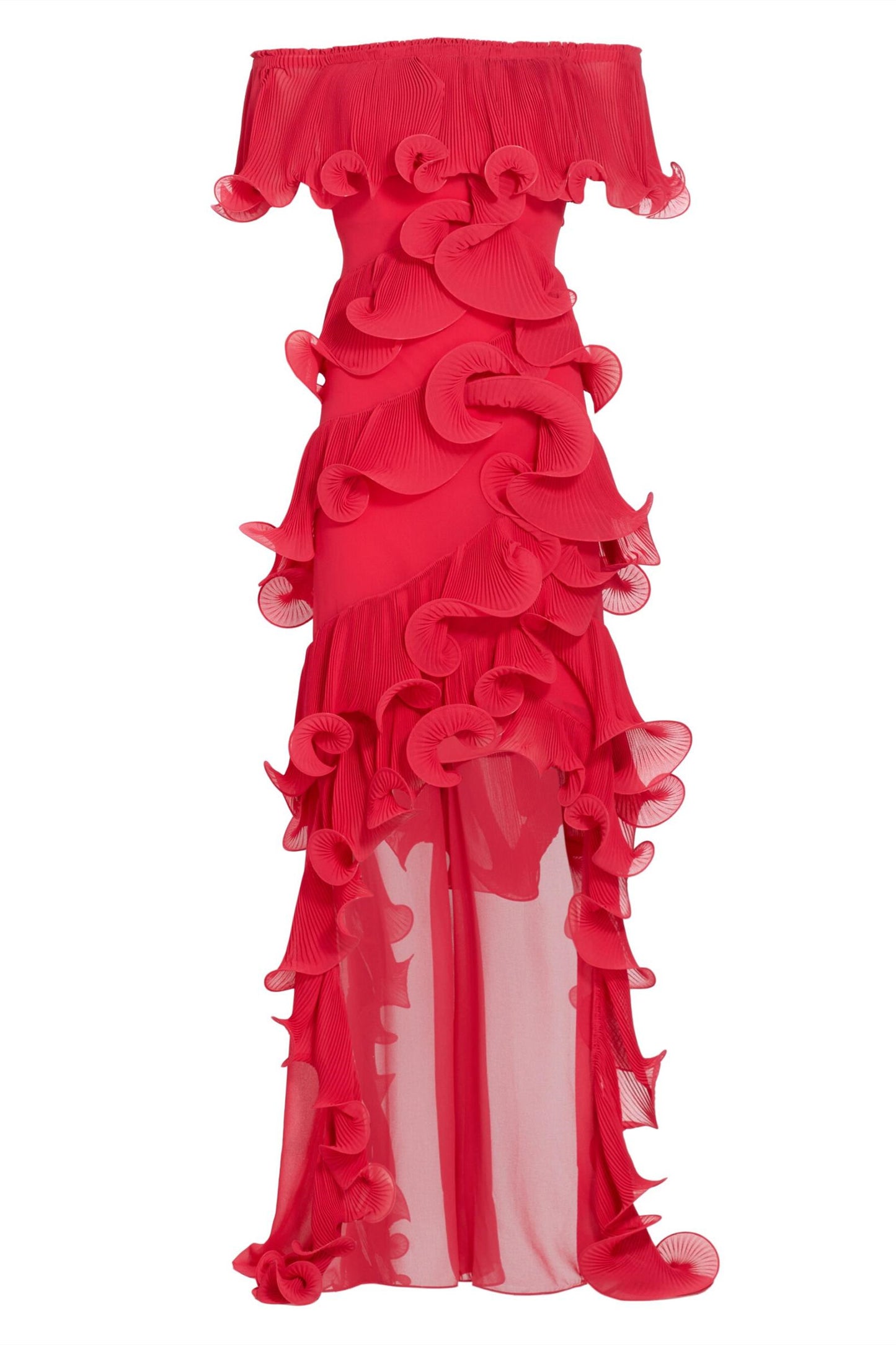 Caroline Off-shoulder Ruffle Maxi Dress