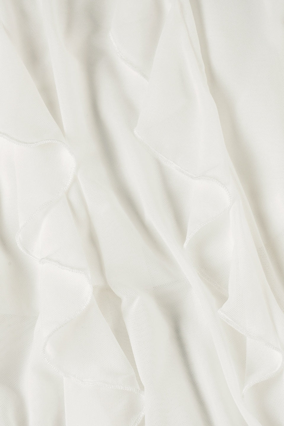 Ruffled Asymmetrical Midi Skirt