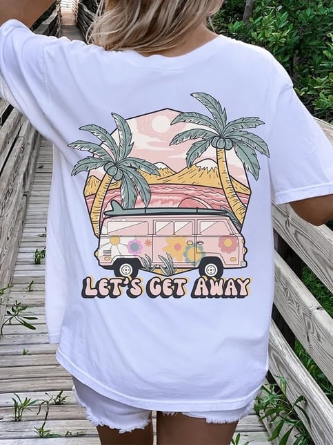 Caravan Print Short Sleeve T-shirt