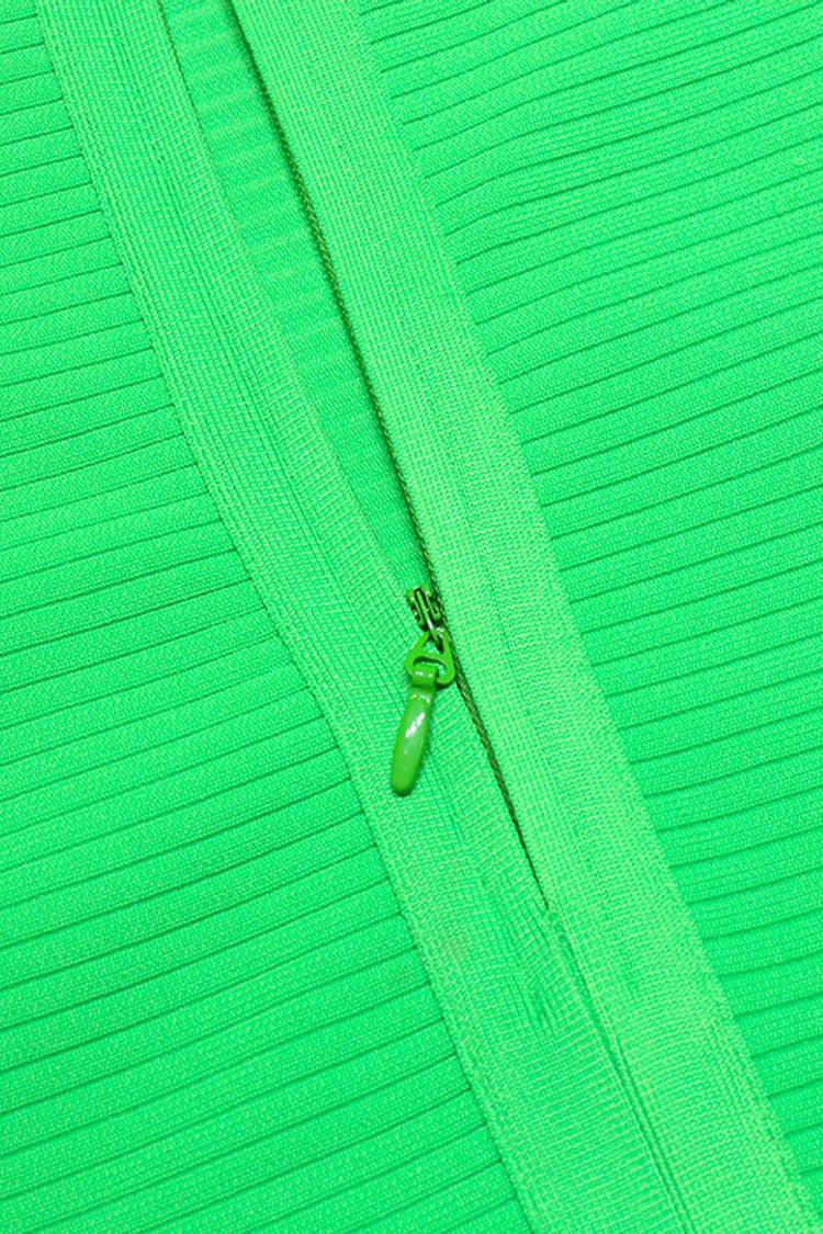 Hallie Green Bandage Bodycon Dress