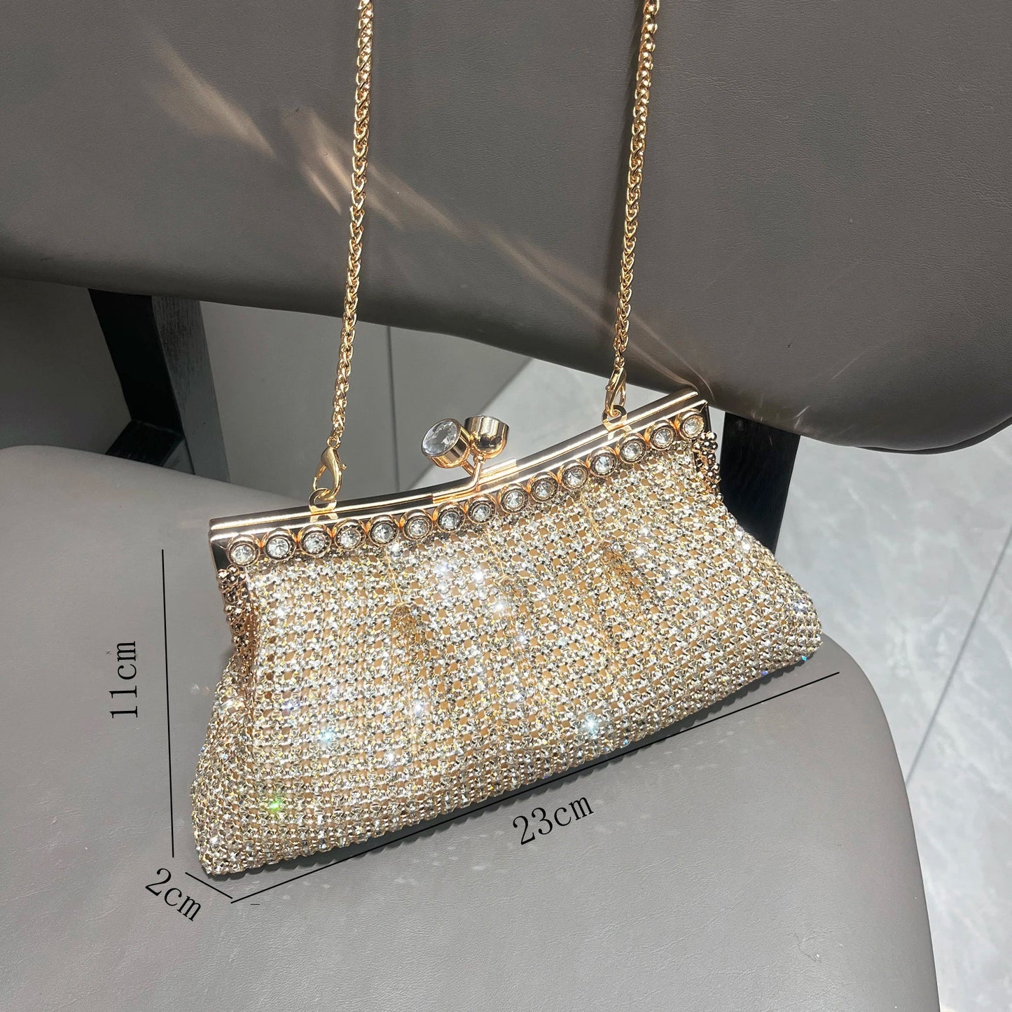 Handmade Rhinestones Evening Clutch Purse Designer Bag