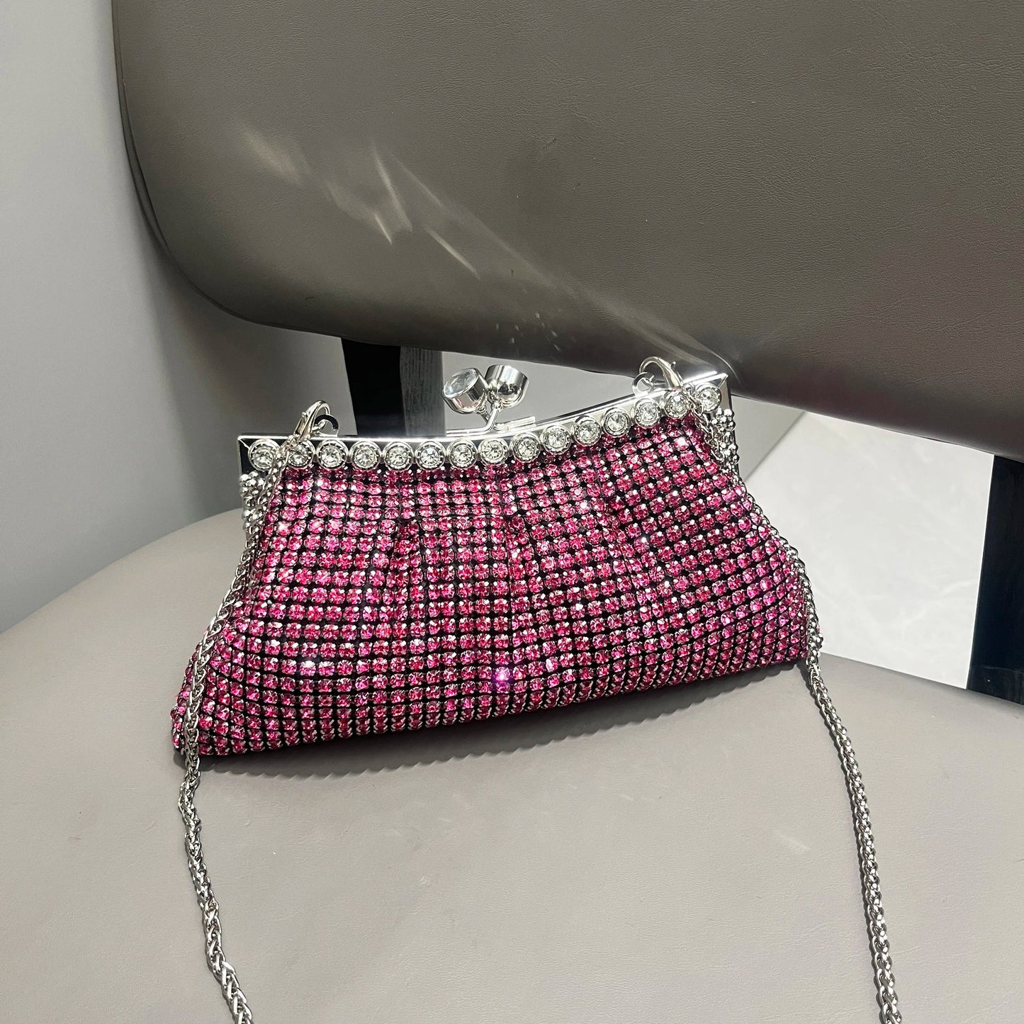 Handmade Rhinestones Evening Clutch Purse Designer Bag