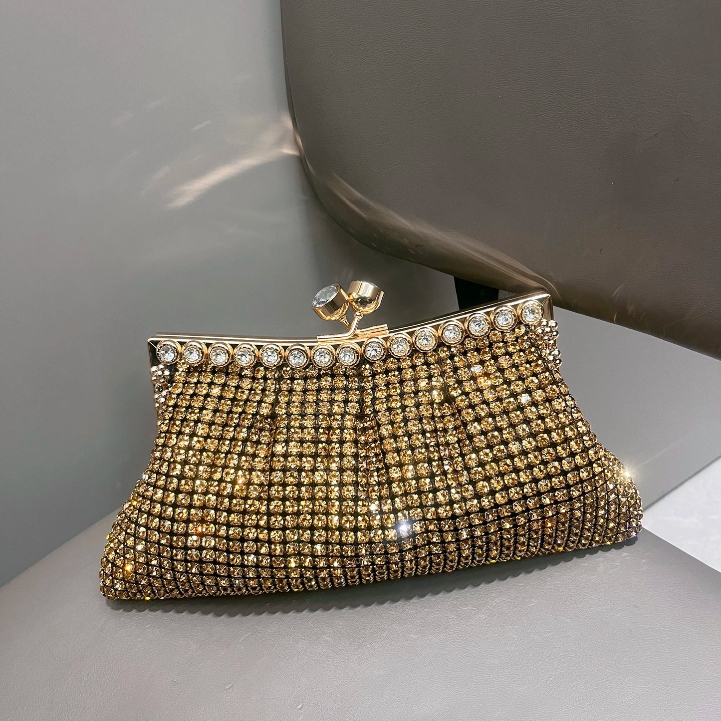 Handmade Rhinestones Evening Clutch Purse Designer Bag