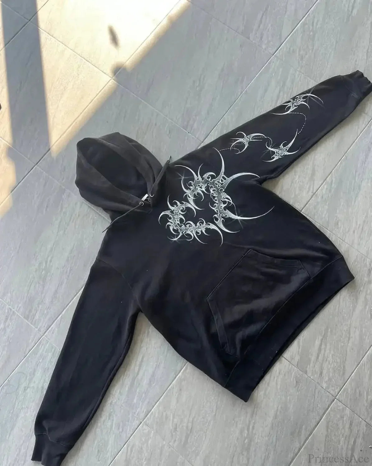 Harajuku Mournful Death Bone Hoodie