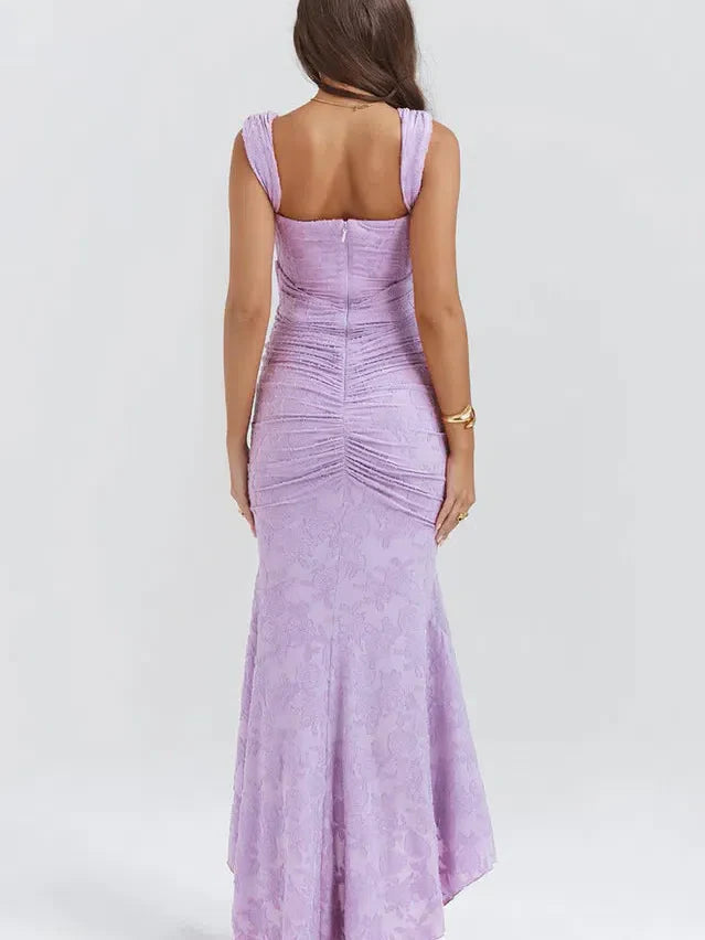 Bardot Off Shoulder Mermaid Maxi Dress