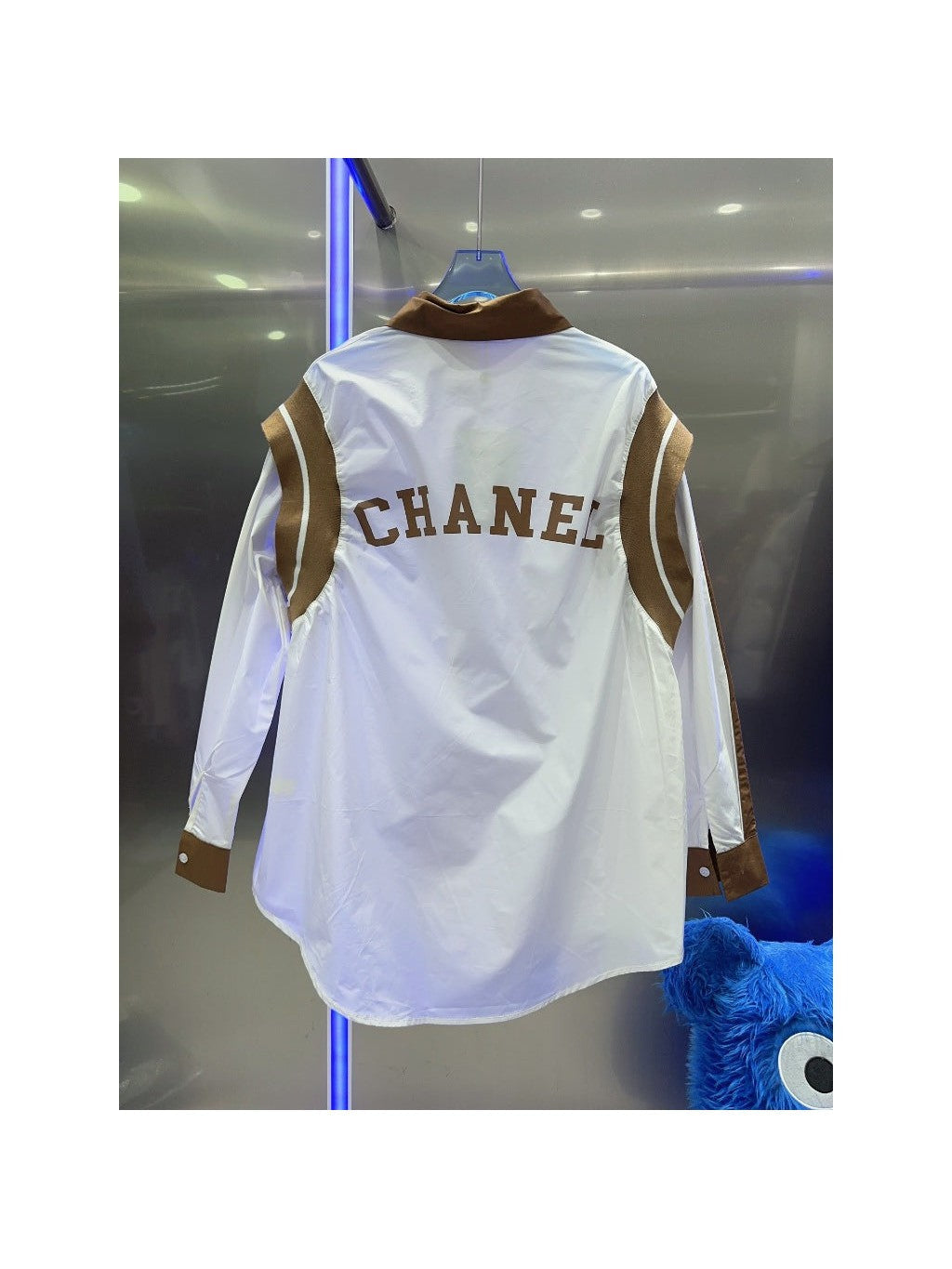 CH Print White Cotton Shirt