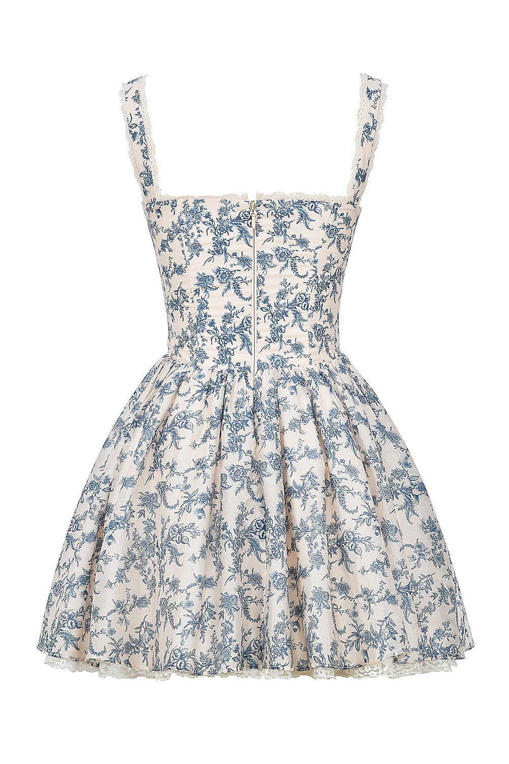 Blue – Sweet Floral Spaghetti Strap Dress