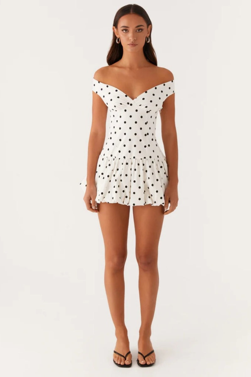 Endless Romance Off Shoulder Mini Dress