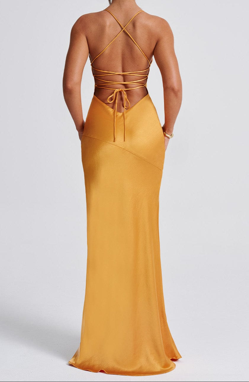 Valentina Maxi Dress - Tangerine