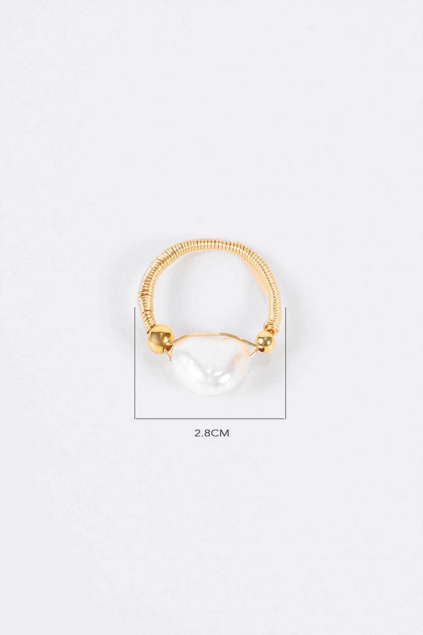 Natural Pearl Beaded Ring