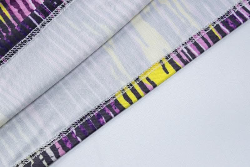 Body pattern contrast u neck sleeveless backless maxi dress-final-sale