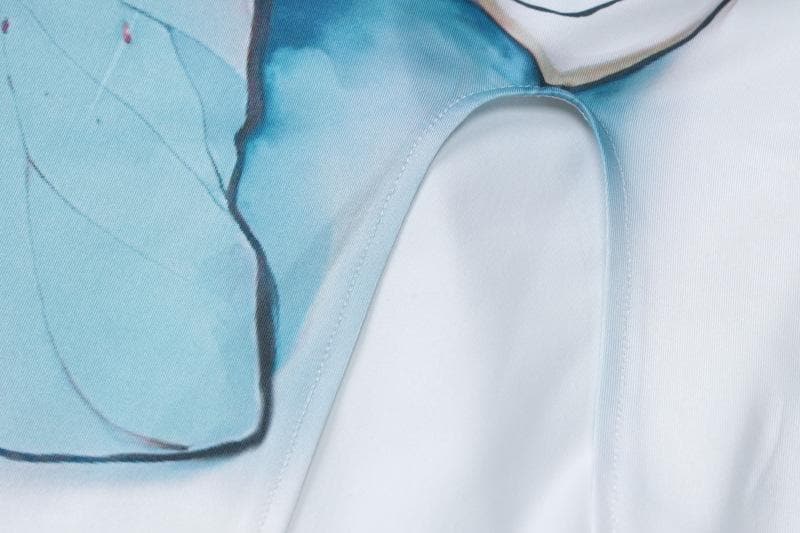 Print cowl neck slit cross back cami maxi dress