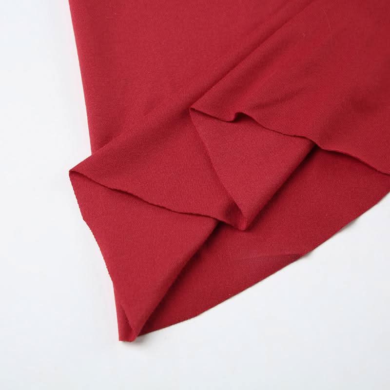 Ruched roundness applique solid mini skirt