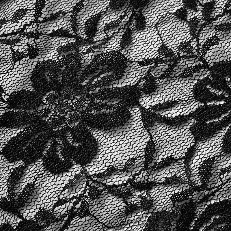 Halter deep v neck see through lace pant set