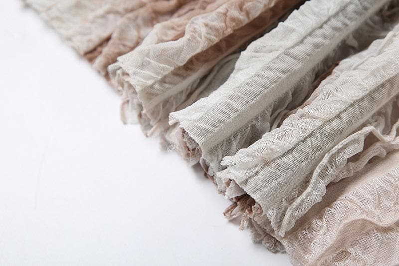 Halter ruffle deep square neck backless maxi dress