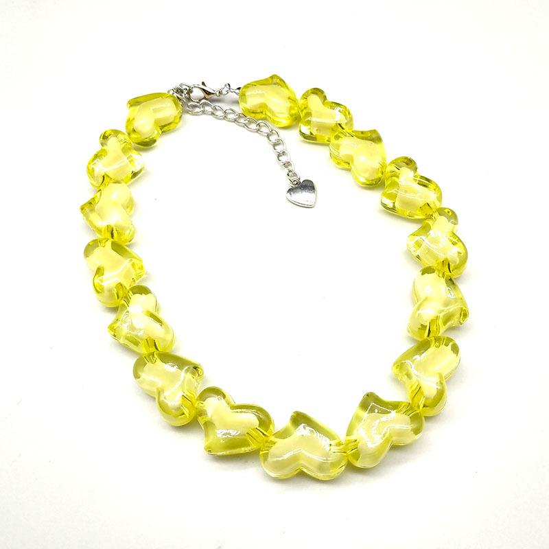 Beaded multicolor acrylic bracelet