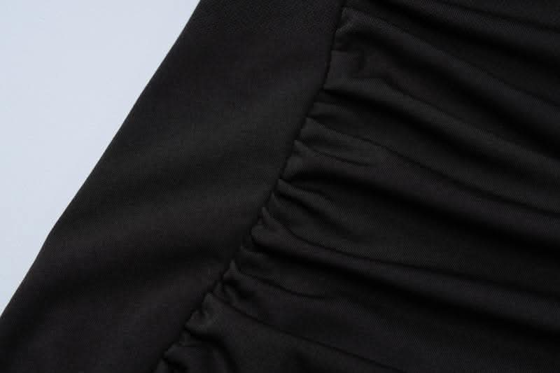 Short sleeve v neck ruched low cut slit solid maxi dress-final-sale