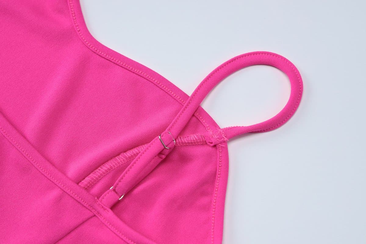 Sweetheart neck patchwork backless cami maxi dress