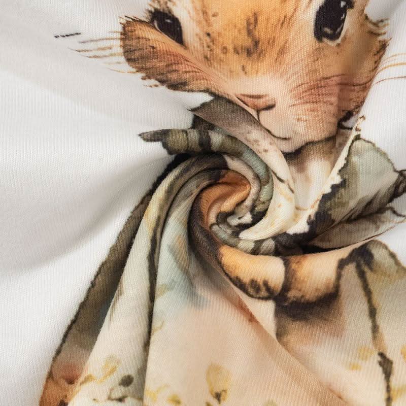 Backless squirrel pattern contrast tube top