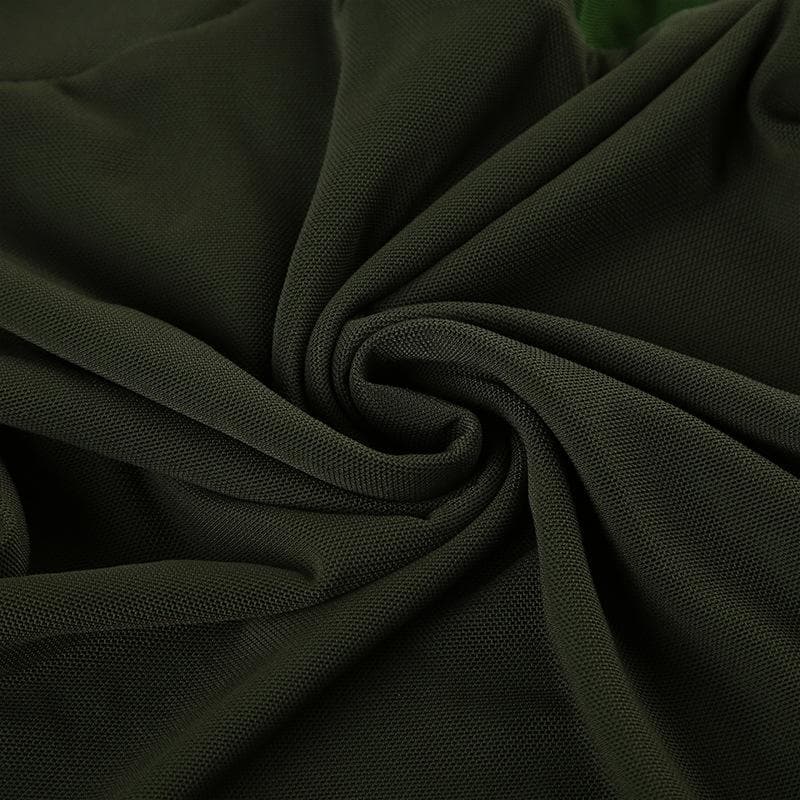Contrast ruched backless cami top