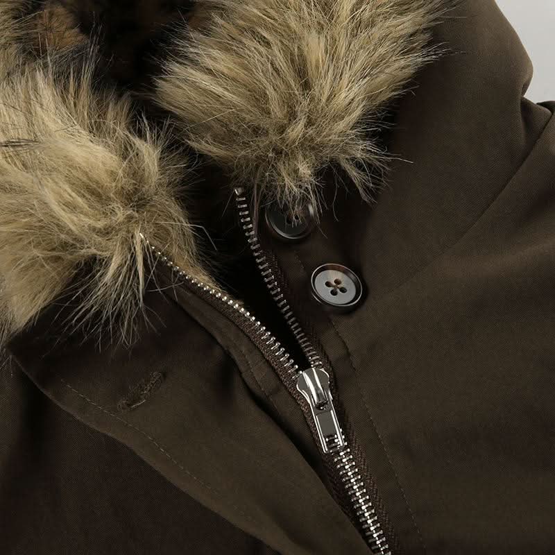 Fluffy hoodie long sleeve leopard print pocket zip-up top