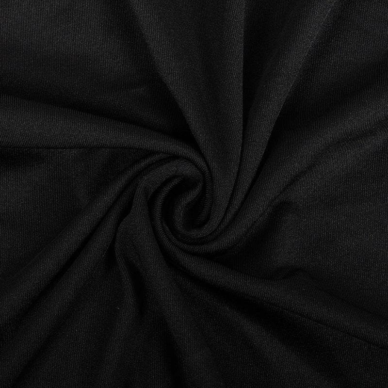 Solid o ring long sleeve v neck hollow out cut out maxi dress