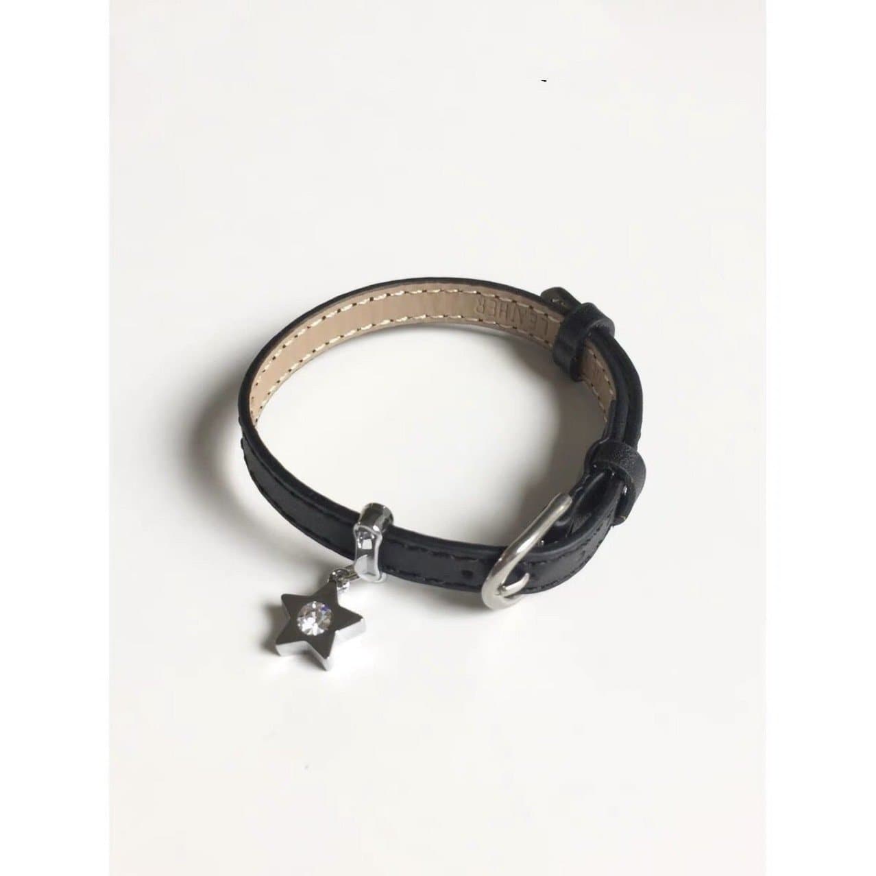 PU leather adjustable star decor bracelet