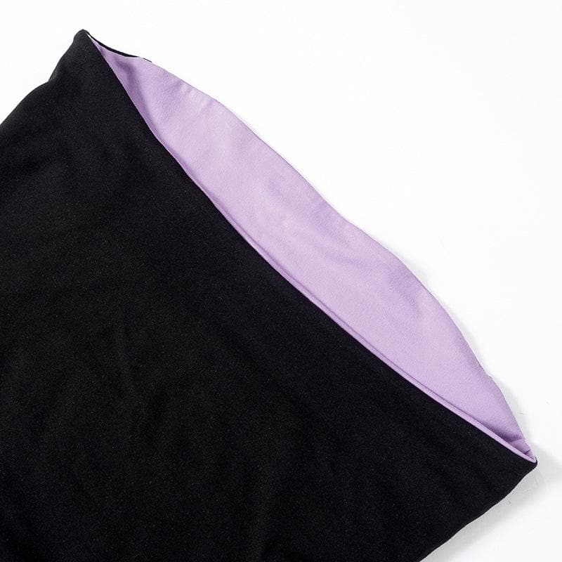 Contrast backless 2-way tube top
