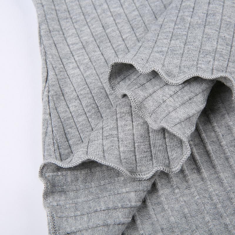 Ruched patchwork contrast long sleeve ruffle top