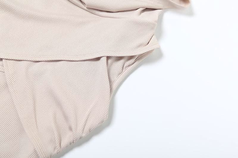 Hoodie sleeveless cross front hollow out bodysuit