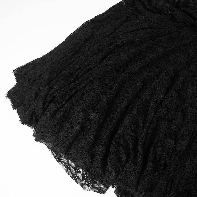 Long flared sleeve lace see through ruched maxi dress