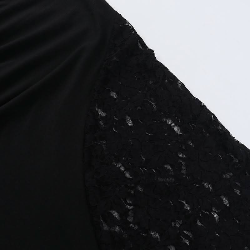 Lace v neck halter self tie ruched maxi dress