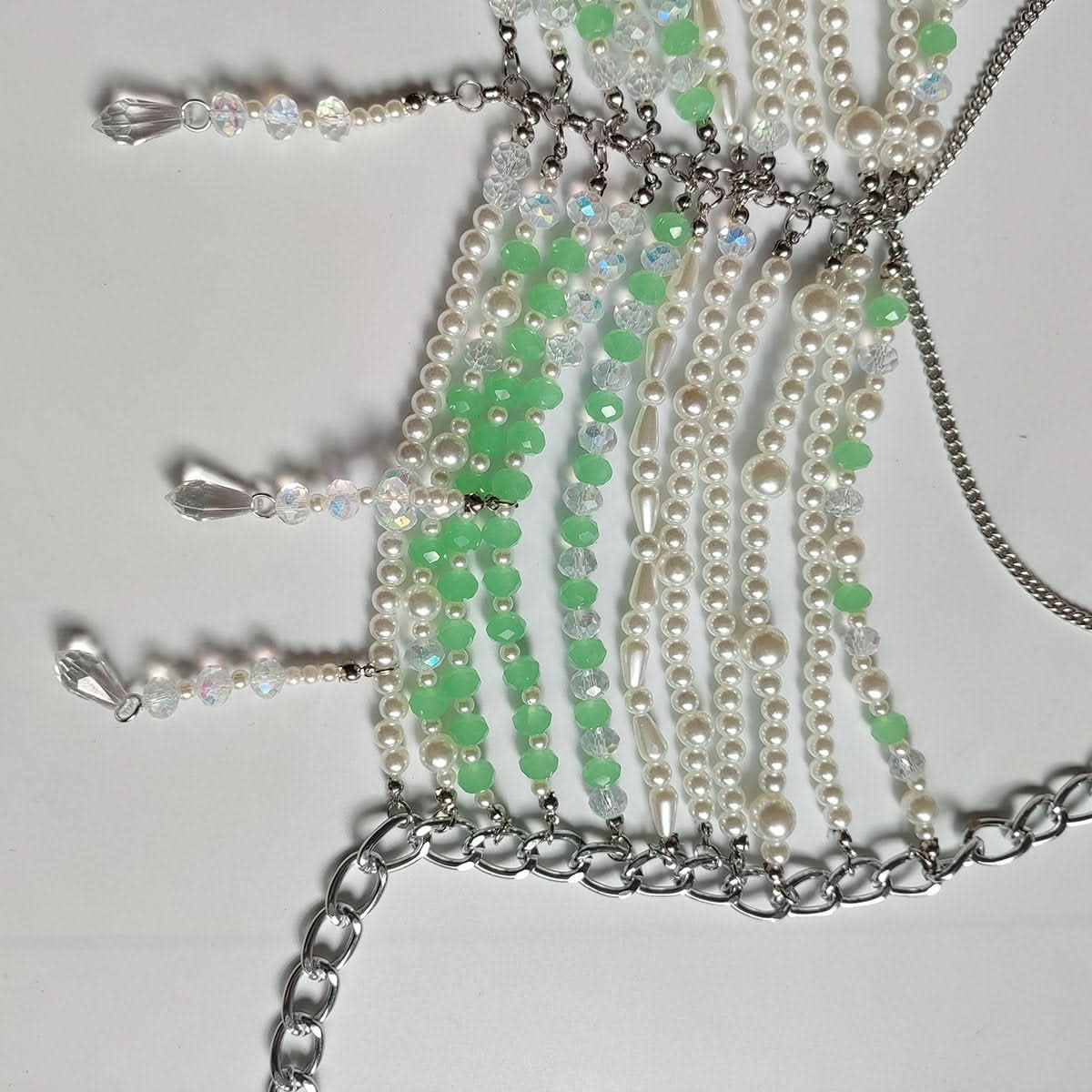 Halter hollow out tassels backless cami cut out top