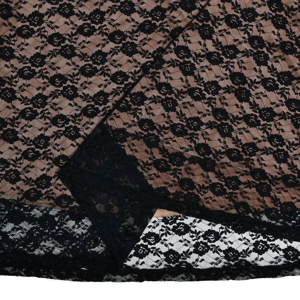 Long flared sleeve lace v neck patchwork maxi dress