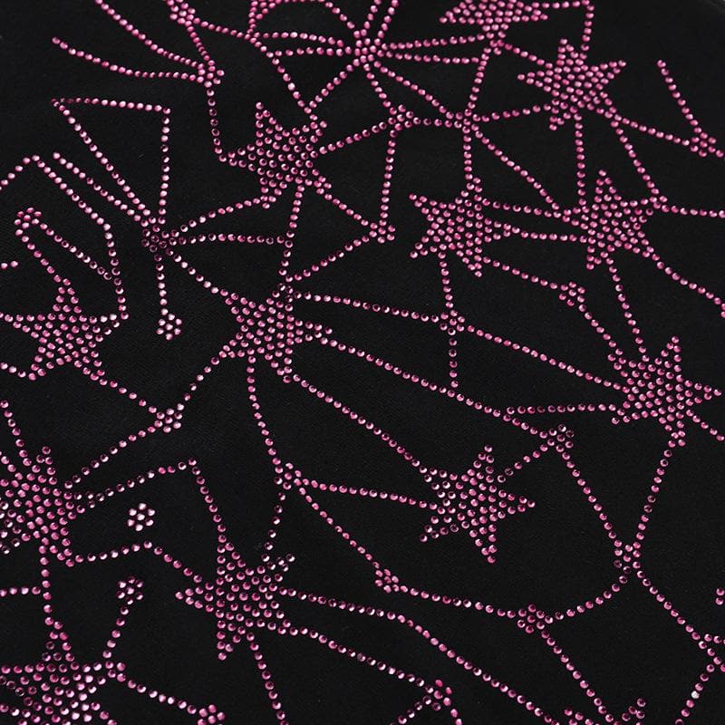 Halter beaded lace hem backless top