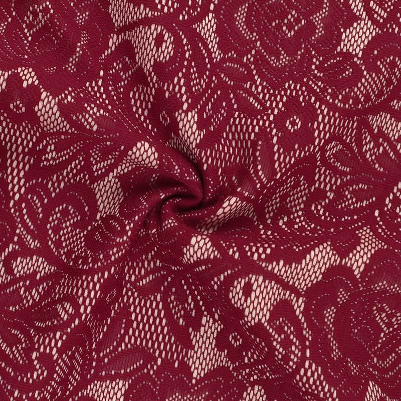 Halter lace flower applique maxi dress