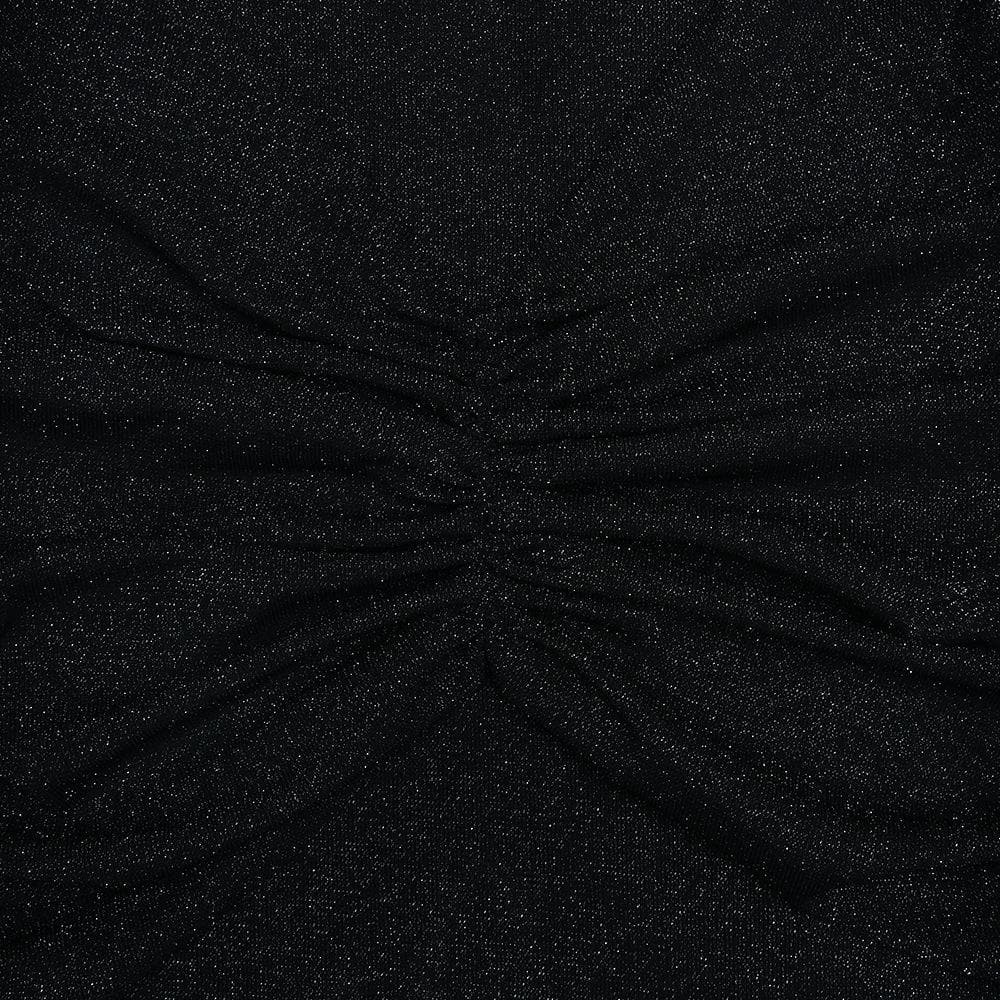 Sweetheart neck ruched see through glitter tube maxi dress