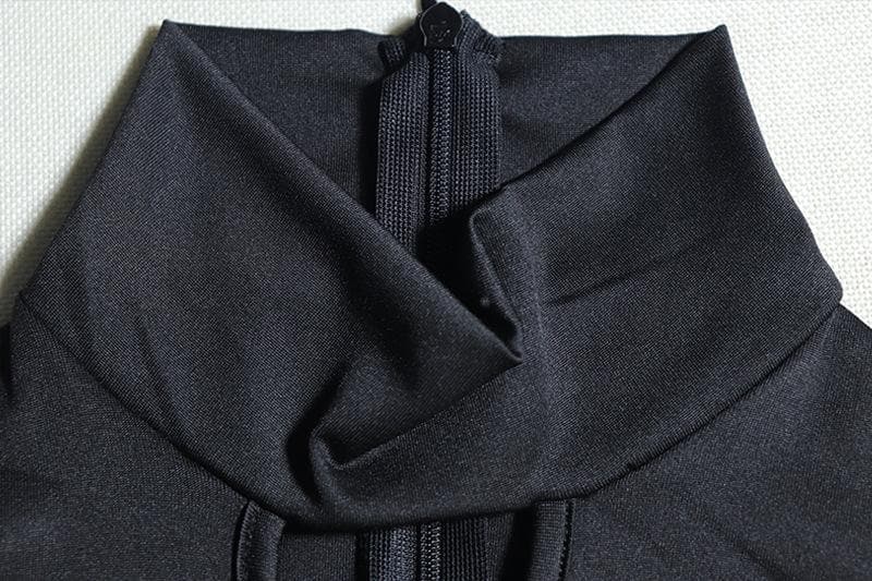 Long sleeve high neck o ring irregular jumpsuit