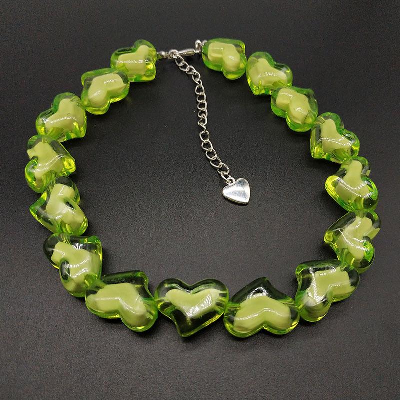 Beaded multicolor acrylic bracelet