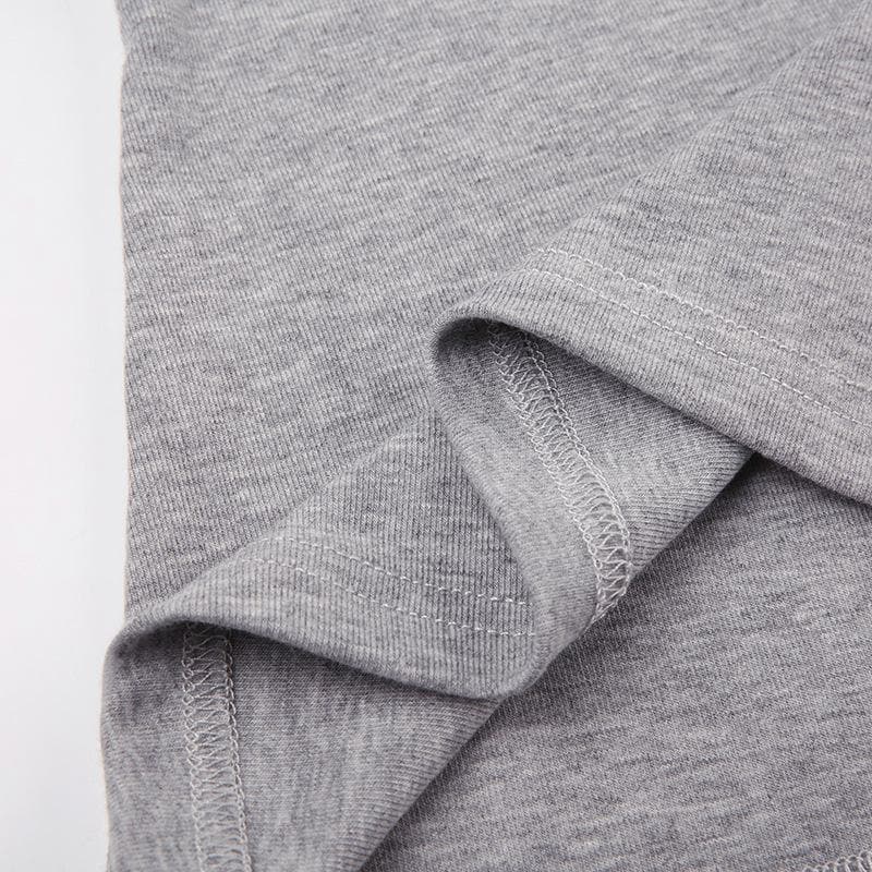 Flared sleeve ruffle patchwork long sleeve contrast top