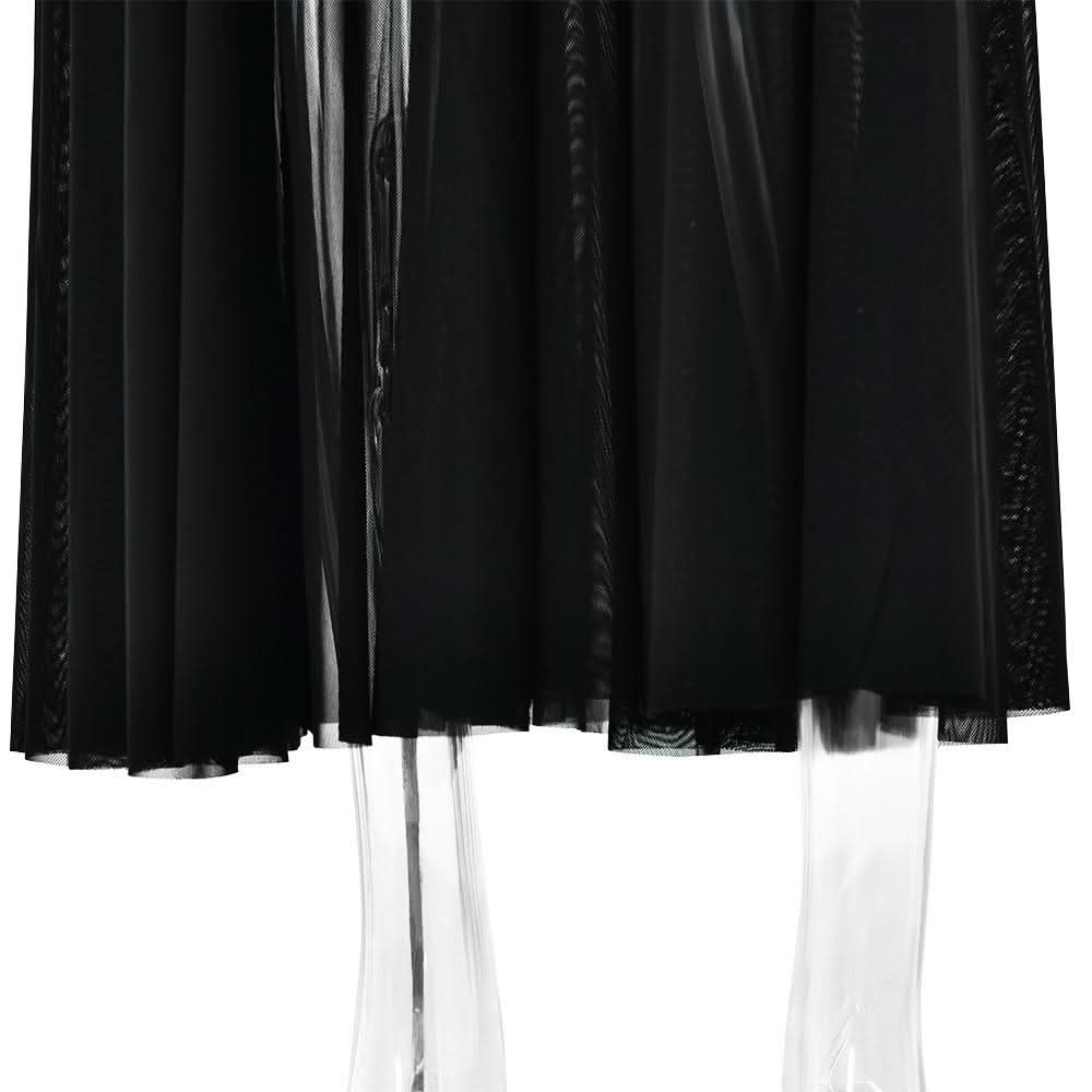 Off shoulder ruched mesh patchwork solid maxi dress