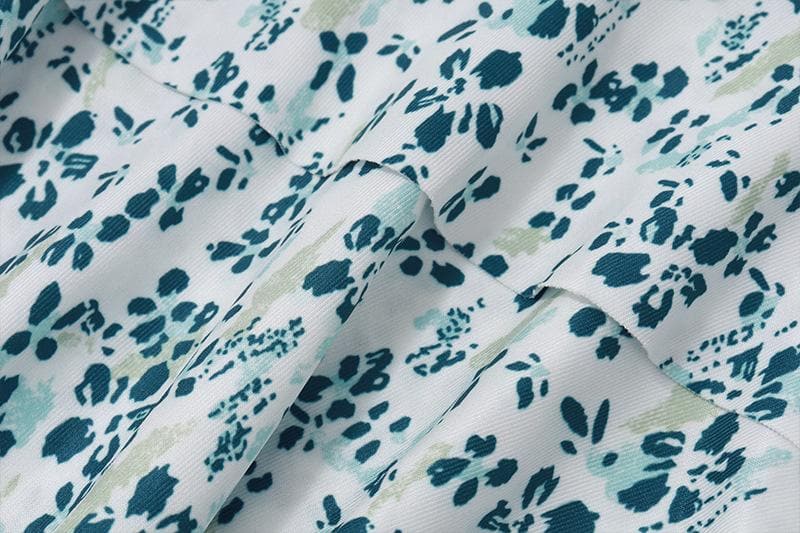 Halter print flower applique mini dress