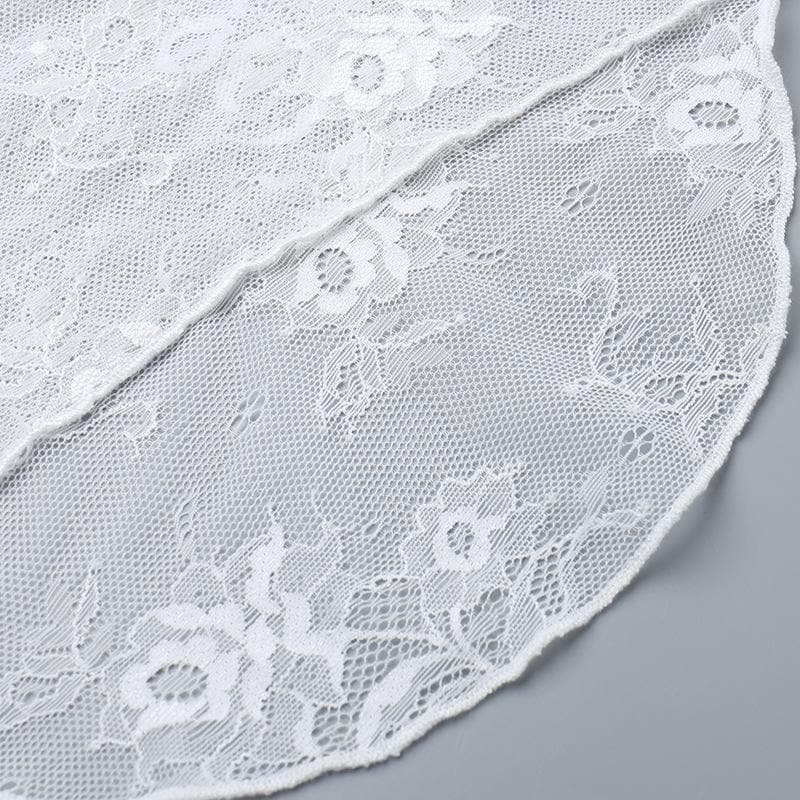 Ruched lace sweetheart neck flower applique cami top