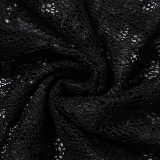 Hollow out v neck lace slit spaghetti strap cut out maxi dress